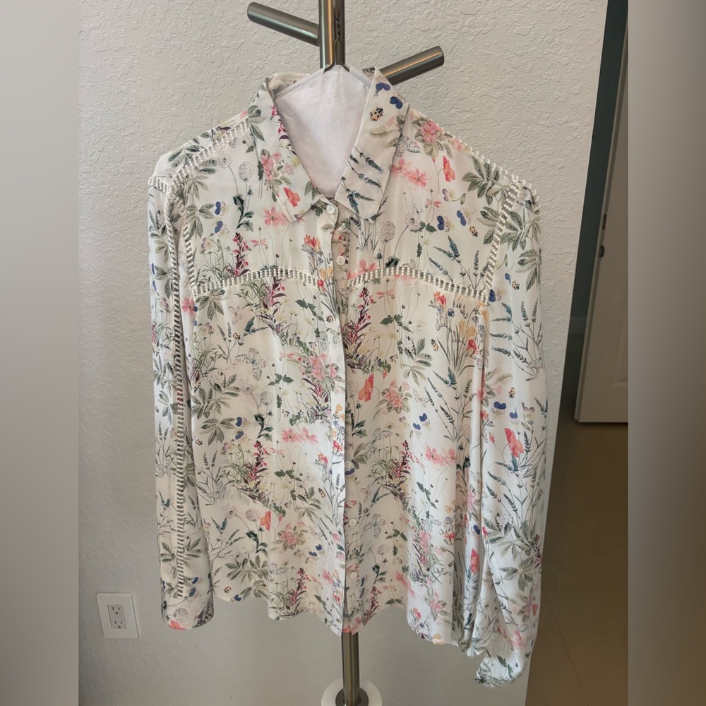 The Kooples Multicolor Floral Shirt